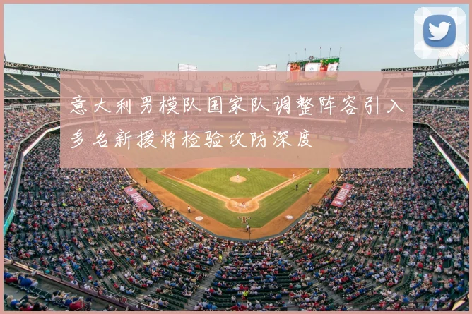 意大利男模队国家队调整阵容引入多名新援将检验攻防深度